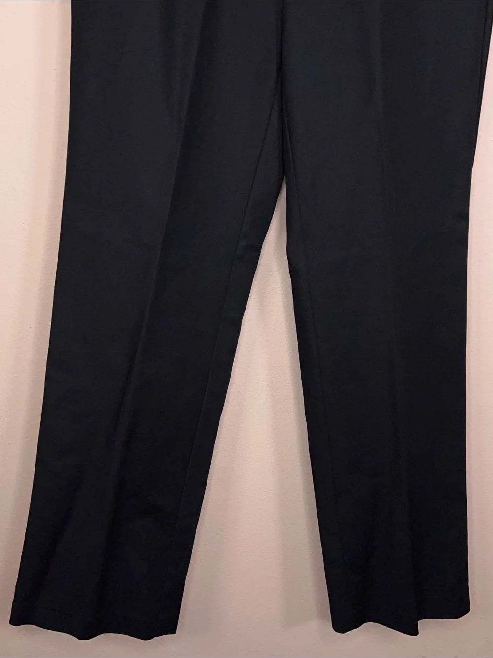 New Size 8 Merona Black Mid Waist Curvy Hip Pants Cotton Stretch Blend